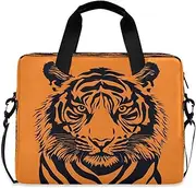 Quteprint Animal Tiger 15.6 Inch Laptop Bag Briefcase for Business, Water-Resistant Computer Bag Fits 14-16 Inch Notebook for Men Women, Office Travel Work Backpack, Multi, 40x7.5x30cm