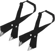 [BESPORTBLE] 2pcs Cross Bow Tie for Men and Women Unique Cross Design Tied Bows for School Uniforms Cosplay Props Comfortable Versatile Accessory
