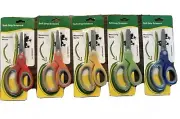 Scissors Kid Size Rainbow of Colors Set of 5 Red Orange Yellow Green Blue Craft