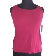 Chico’s Ultimate Tee TOUCH OF COOL Polished Tank Top Size 1 (M-8) Raspberry NWT
