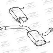 Redback Mufflers Bolt-On to suit Renault Laguna 3.0 V6 - M5954