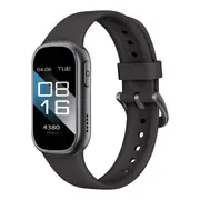 GGP Black Smart Fitness Tracker With Bluetooth Calling, Heart Rate, Blood Pressure, Blood Oxygen, And Sports Modes