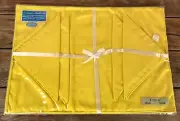 Vtg Placesetters by Quaker Lace Placemats Napkins Orig Pkg Solid Yellow NEW NOS
