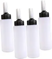 DEARMAMY 4Pcs Hair Color Squeeze Applicator Bottle with Graduated Scale for Precise Dispensing for Salon Use Home Hair Dyeing and Hairdressing Applications