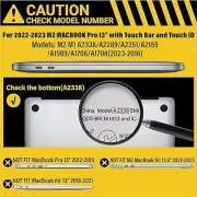2023 2022 M2 M1 MacBook Pro 13 Inch Case A2338 Hard Shell Case& Compatible with