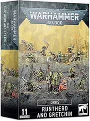 Warhammer 40K - Orks - Runtherd and Gretchin