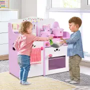 CostwayCooking Toys with Utensils Appliances for Kids