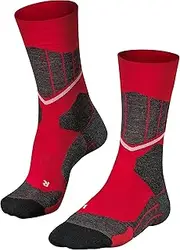 [FALKE] Women's SC1 Ski Socks Merino Wool Black Thin Thermal Calf Length Sock With Extra Light Padding Breathable Quick Dry Ideal For Cross Country Ski And In-line Skating 1 Pair