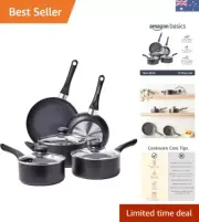 Premium 8-Piece Non-Stick Cookware Set - Aluminum Pots and Pans Collection