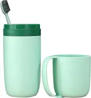 Travel Toothbrush Case Holder - Dustproof Travel Toothbrush Toothpaste Cup Holders - Portable Toothbrush Case Holder Toothpaste Container for Travel, Business, Daily