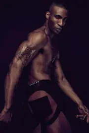 [N215] Handsome Man Cute Model Showing Off Body Male Physique Photography