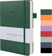 2025 Academic Diary Page A Day Week to View, Daily Planner A5 Diary Day per Page For Business, Writing And Note-Taking(Green)