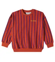 [Mini Rodini] Mini Rodini Striped cotton sweatshirt Y 10/11 red