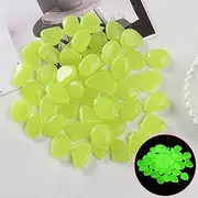 300/600pcs Glow Rocks 20-30mm Glow Pebbles Decoration in The Dark Luminous Stones Decor, Swimming Pool, DIY Decorative Glow Stones Luminous Pebbles Rocks (Color : Yellow, Size : 300pcs)