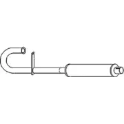 MF1910 Fits Massey Ferguson MF Tractor Vertical Muffler Assembly TO20 TO30 M