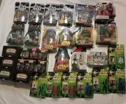 Vtg NIB Sealed Mixed Lot 30 Star Wars Collection Figures + 2 Star Trek Total 32