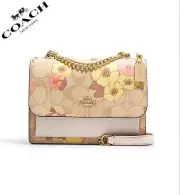 NWT COACH Mini Klare Crossbody In Signature Canvas With Floral Cluster Print