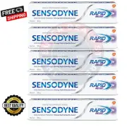 5 X Sensodyne Toothpaste Rapid Relief for Sensitive Teeth 80gm LOwEsT PRICE
