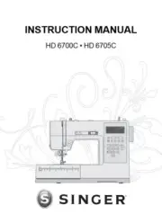 SINGER Heavy Duty 6700C Sewing Machine Operation Instruction Manual PDF printed