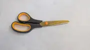 CCR Titanium 3" titanium blades, gold coating, soft comfort grip scissors