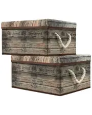 Sorbus Wooden Pattern Storage Box