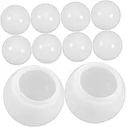 HOMOCONO Replacement Plastic Lamp Shades Decorative Light Shade Covers for Home Office 10pcs Half Globe Lampshade Pc Material