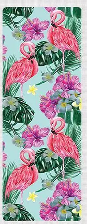 Flamingo Suede Yoga Mat Non Slip Gym Fitness Exercise Pilates Mats & Non Slip Towels