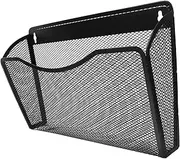 Generic Wall Mounted File Organizer Stylish Metal Mesh Design for Office Home Sturdy Holder for Magazines Mail Documents Easy Installation Visibility Storage