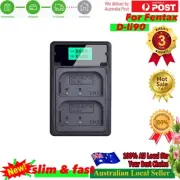 Dual D-Li90 D Li90 DLi90 Battery Charger for PENTAX 645 645D 645Z K-1 K-01 K-3