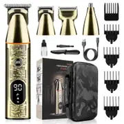 OZK All Metal 5 in 1 Hair Trimmer Men's Multi-function Electric Hair Clipper