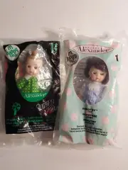 Lot 2 Madame Alexander Happy Meal Dolls, Dorothy & Munchkin Lollipop Sealed New