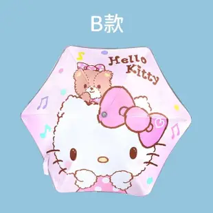 【HELLO KITTY】凱蒂貓反光圓角兒童安全雨傘(晴雨傘)