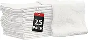 Auto-Mechanic Shop towels Rags by Nabob Wipers 100% Cotton Commercial Grade Perfect for your Home Garage & Auto Body Shop (14x14) inches 25 Pack (White)