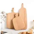 Bamboo Cutting Wood Chopping Board Reversible Handle Solid Cheese Board NonSlip