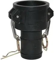 Camlock Type C Female Coupler to Hose End - Polypropylene