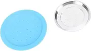 Refillable Coffee Capsule, Stainless Steel & Silicone, Pods Refill Kit, Including a Coffee Capsule Holder, Spoon, Clamp/Holder, and Brush