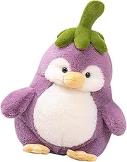 Penguin Plush - Cute Eggplant Baby Penguin Plush,9.84 Inches Unique Home Decoration, Creative Sofa Cushion Throw Pillow for Bedroom Living Room