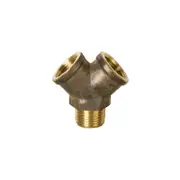 Brasshards 15mm Brass Y Fitting Tap Adaptor LF