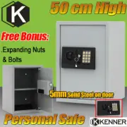 KENNER Personal Electronic Security Safe Box Access Safes Home Office 50cm WHITE