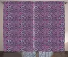Mandala Curtains 2 Panel Set Decor 5 Sizes Available Window Drapes