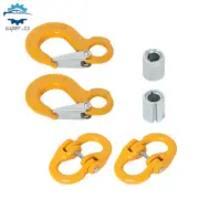 Pair 7/8mm Hammerlock&6mm Eye Sling Hook Chain Caravan Trailer Connecting Extend