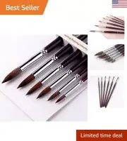 Artist Paint Brushes-Superior Sable Watercolour Brushes Round Point Tip Paint...