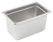 Anti-jam Steam Pan, 1/4 Size, 6", 24 Ga S/S (12 Each)