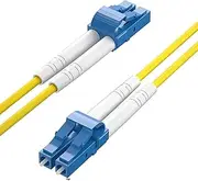 30M OS2 LC to LC Fiber Patch Cable, Single Mode Jumper Duplex, 9/125um, LSZH Yellow, 98ft, 1310/1550nm Wavelength for 1G/10G SMF SFP Module and More, Available 1m - 100m