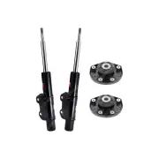 2 Front KYB Shock Absorbers + Strut Mount Kit for Volkswagen Crafter 2E 35 07-12
