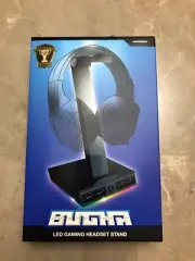 NEW BUGHA LED Video Gaming Headset Stand With 4 USB Ports Backlight Phone Stand