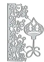 1Pc Silver Christmas Tree Deer Metal Die Cuts,Merry Christmas Elk Snowflake Cutting Dies Cut Stencils for DIY Scrapbooking Decorative Embossing Paper Scrapbooking Card Making，Scrapbooking