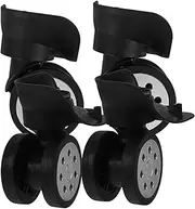 jojofuny 4pcs Swivel Wheel Replacement for Luggage Durable and Quiet Suitcase Caster Wheels Rotation Easy Installation for Travel Suitcases