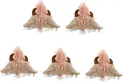 [VALICLUD] 5pcs Fashionable Knitted Yarn Cap Animal Horn Design for Parties Activities