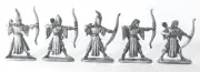 High Elf Warriors Archers X5 28mm Metal Unpainted